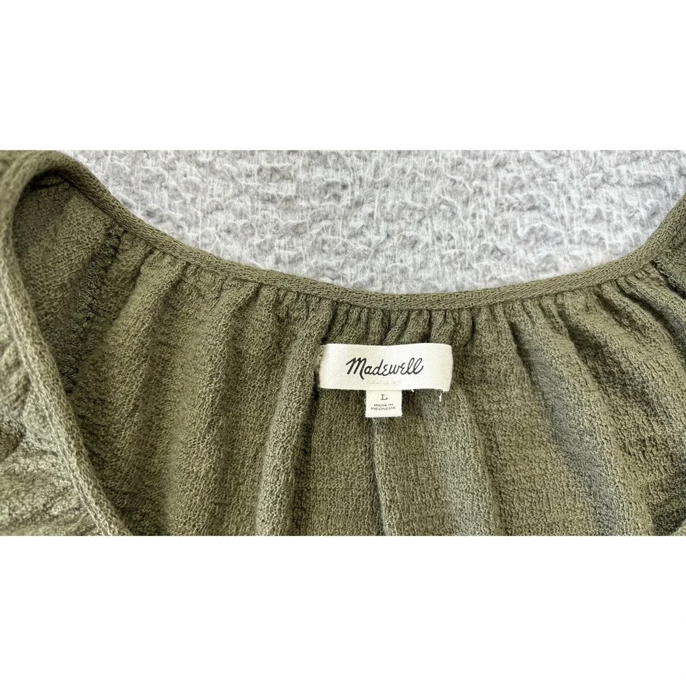 Olive Green Women's Top - Picture 2 of 11